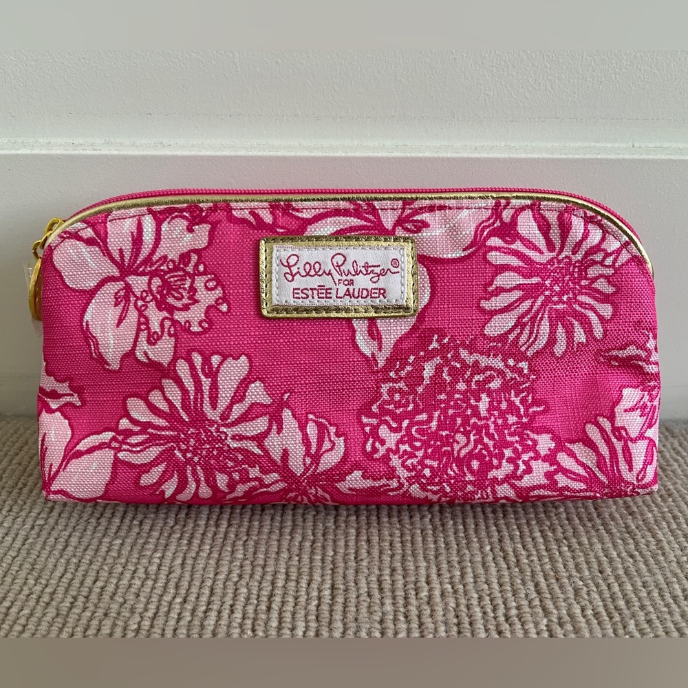 Estee Lauder Makeup Pink Cosmetics Pouch